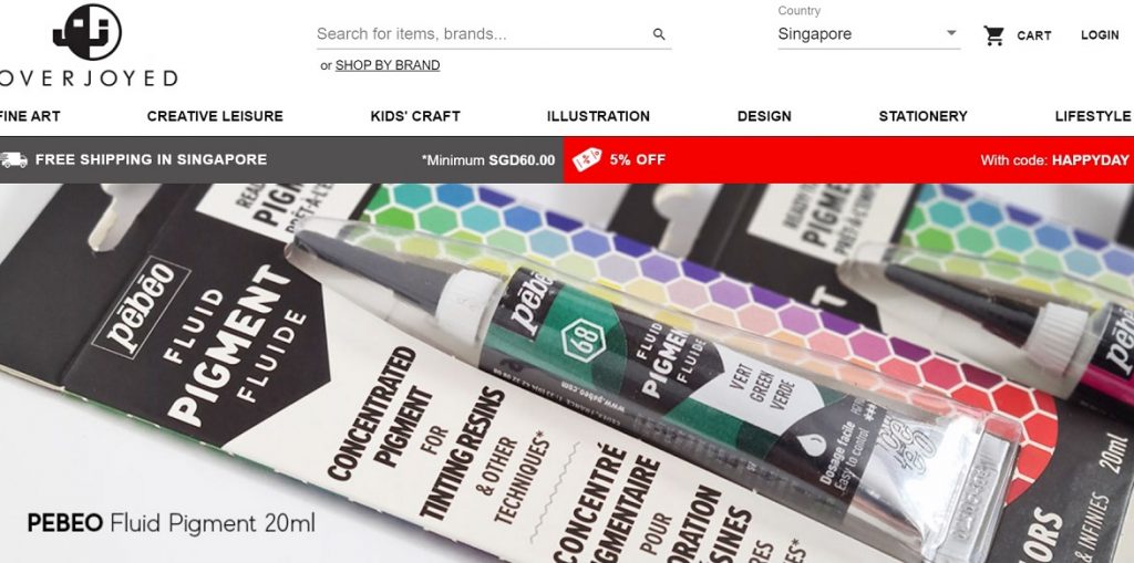Overjoyed is the Top Art Supply Stores Online in Singapore,Where can I buy art supplies online Singapore?