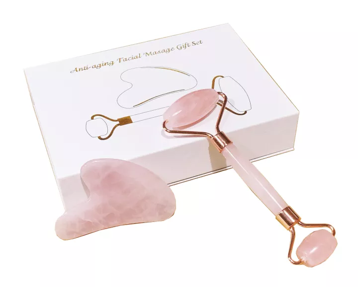 cool things to buy on lazada is 100% Real Natural Rose Quartz Jade Facial Roller
