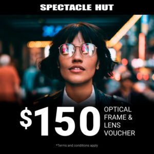 Spectacle Hut Eyeglasses Voucher for Frame and Lens (Valued at $150)